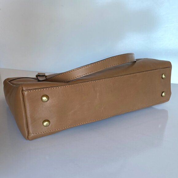 Patricia Nash Poppy Tote Leather w Seashells by the Seashore Scarf Tan Naturale - Picture 14 of 16